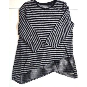 Calvin Klein Performance Quick Dry Long Sleeve Women’s 1X Black/Gray Stretch